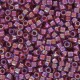Toho Treasure beads 11/0 Inside-Color Rainbow Alexandrite/Opaque Orange-Lined TT-01-1824